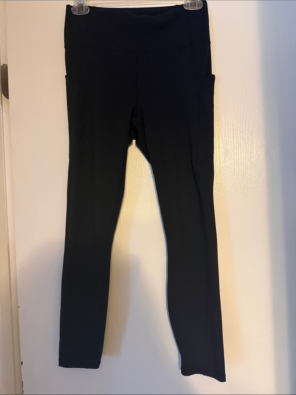 Fabletics Black High-Waist Leggings with Side Pockets